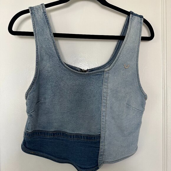 True Religion Patchwork Denim Corset - Picture 1 of 4